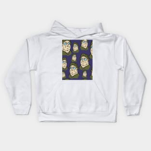 big lez pattern Kids Hoodie